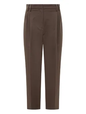 Brunello Cucinelli イージーパンツ | ブラウン | FARFETCH JP