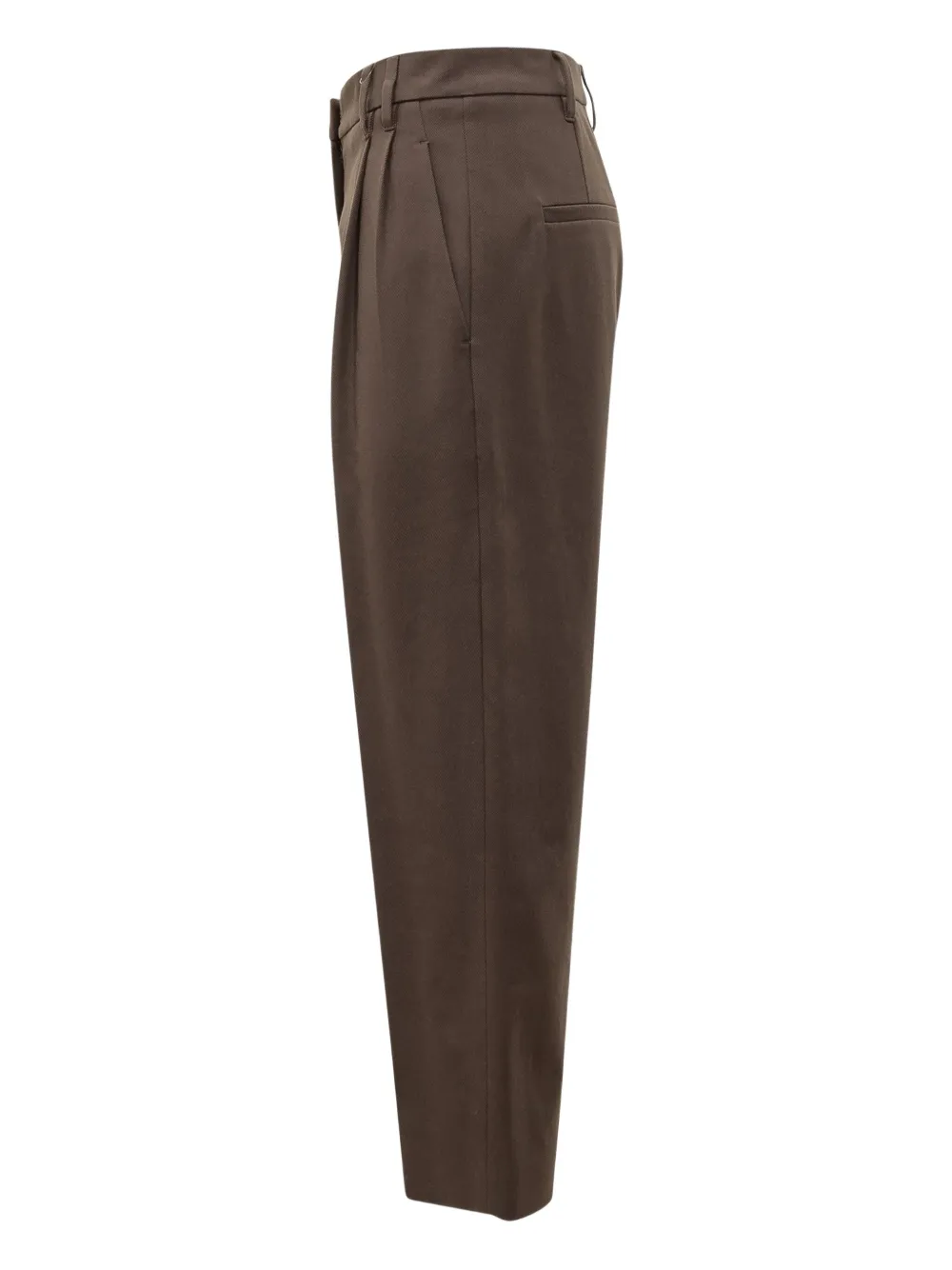 Brunello Cucinelli Tailored Trousers With Back Pocket And Belt Loops In Brown