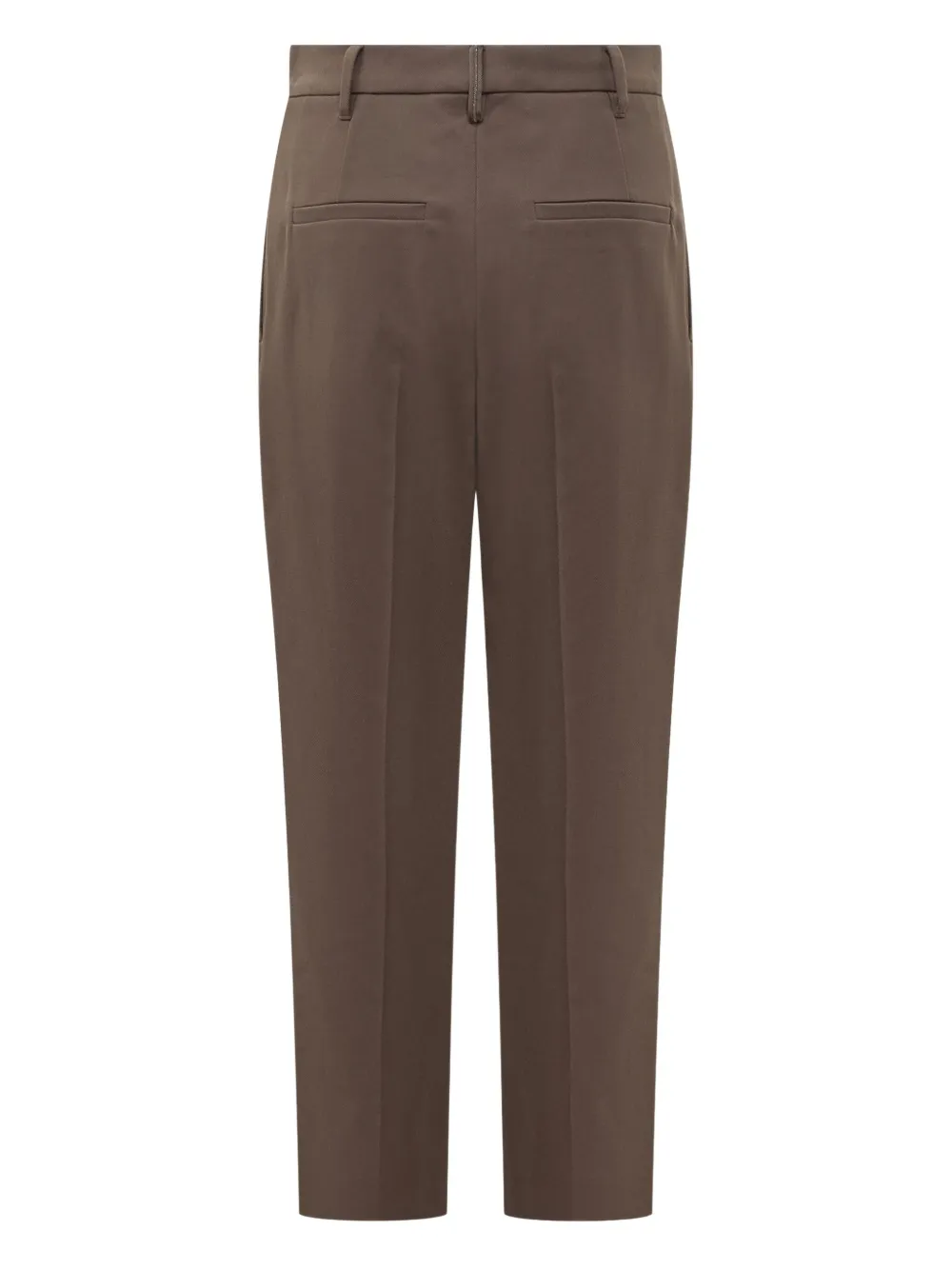 Brunello Cucinelli pleated-front trousers - Bruin
