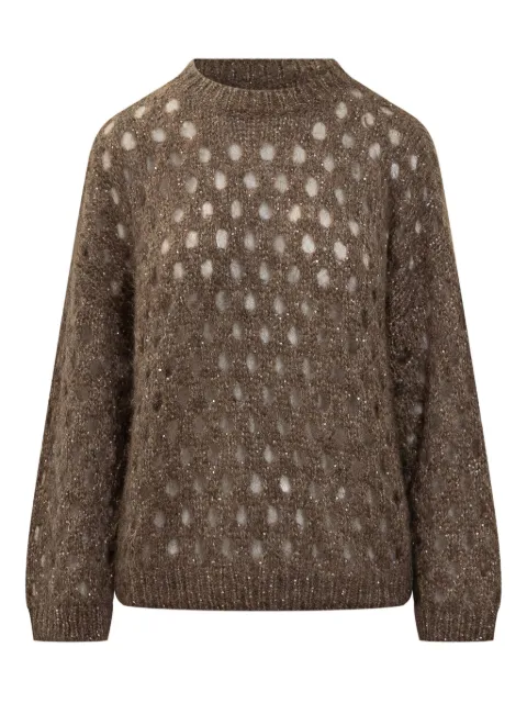 Brunello Cucinelli sequin-embellished crew-neck sweater