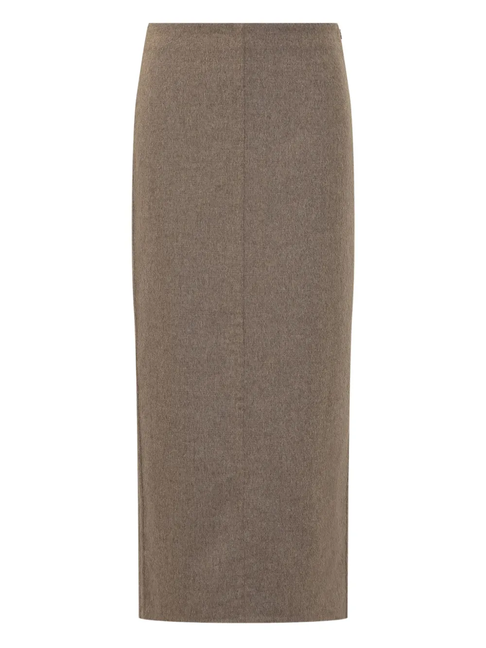 Brunello Cucinelli Midi-kokerrok met split Bruin