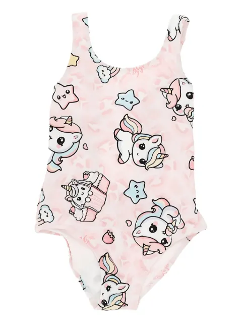 mousse dans la bouche unicorn-print swimsuit