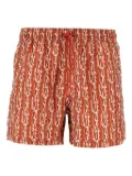 Ea7 Emporio Armani EA7 logo-print swim shorts - Orange