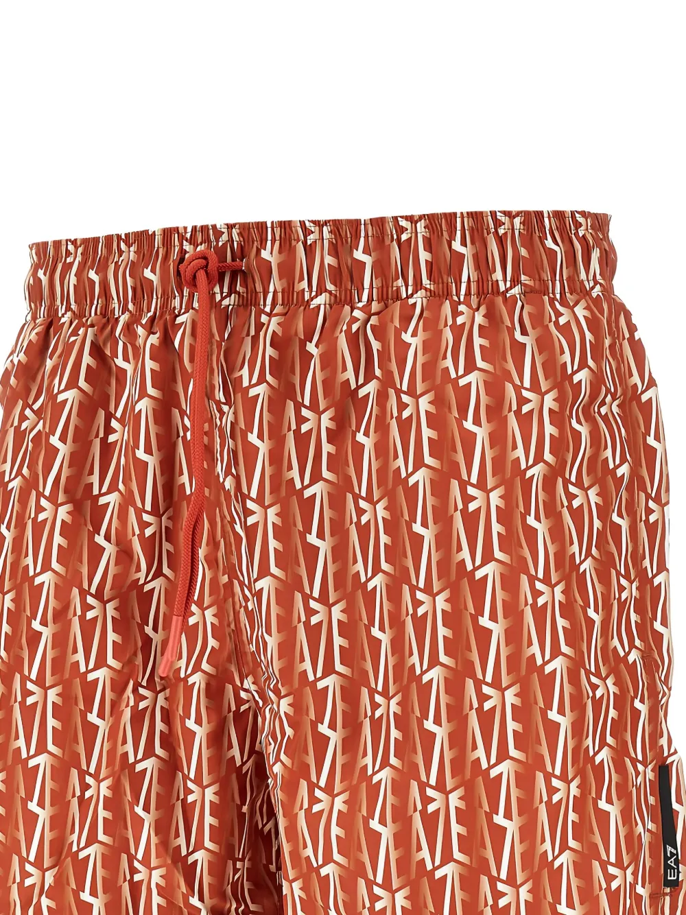Ea7 Emporio Armani EA7 zwembroek met logoprint Oranje