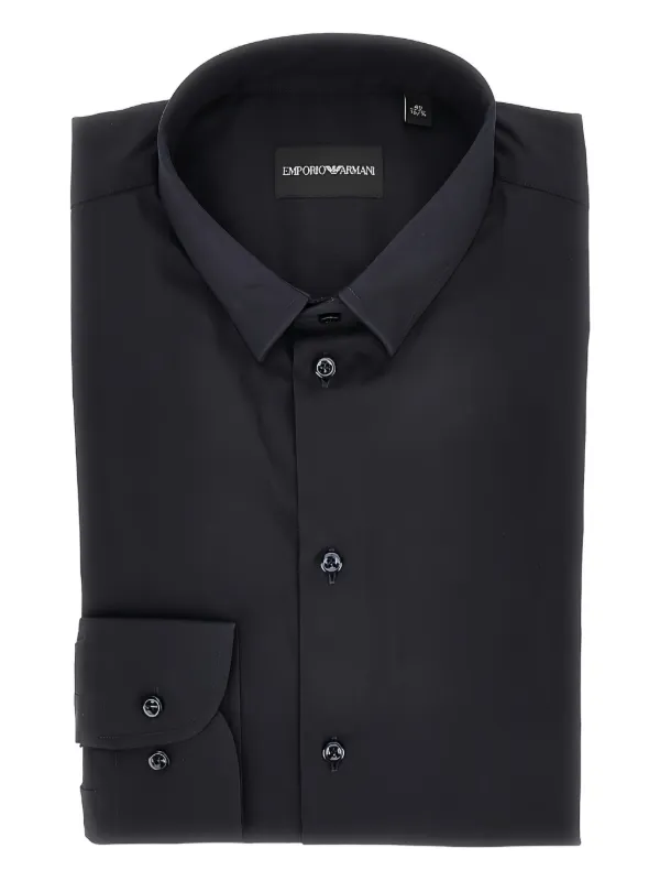 Emporio Armani button-down Shirt Blue FARFETCH LB
