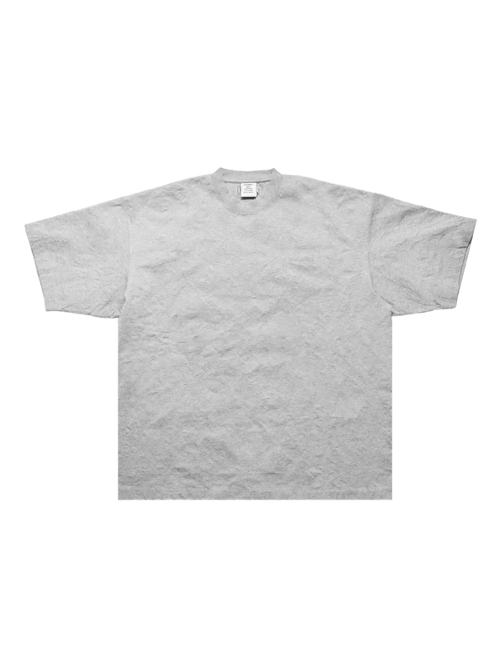 VETEMENTS Katoenen T-shirt Grijs