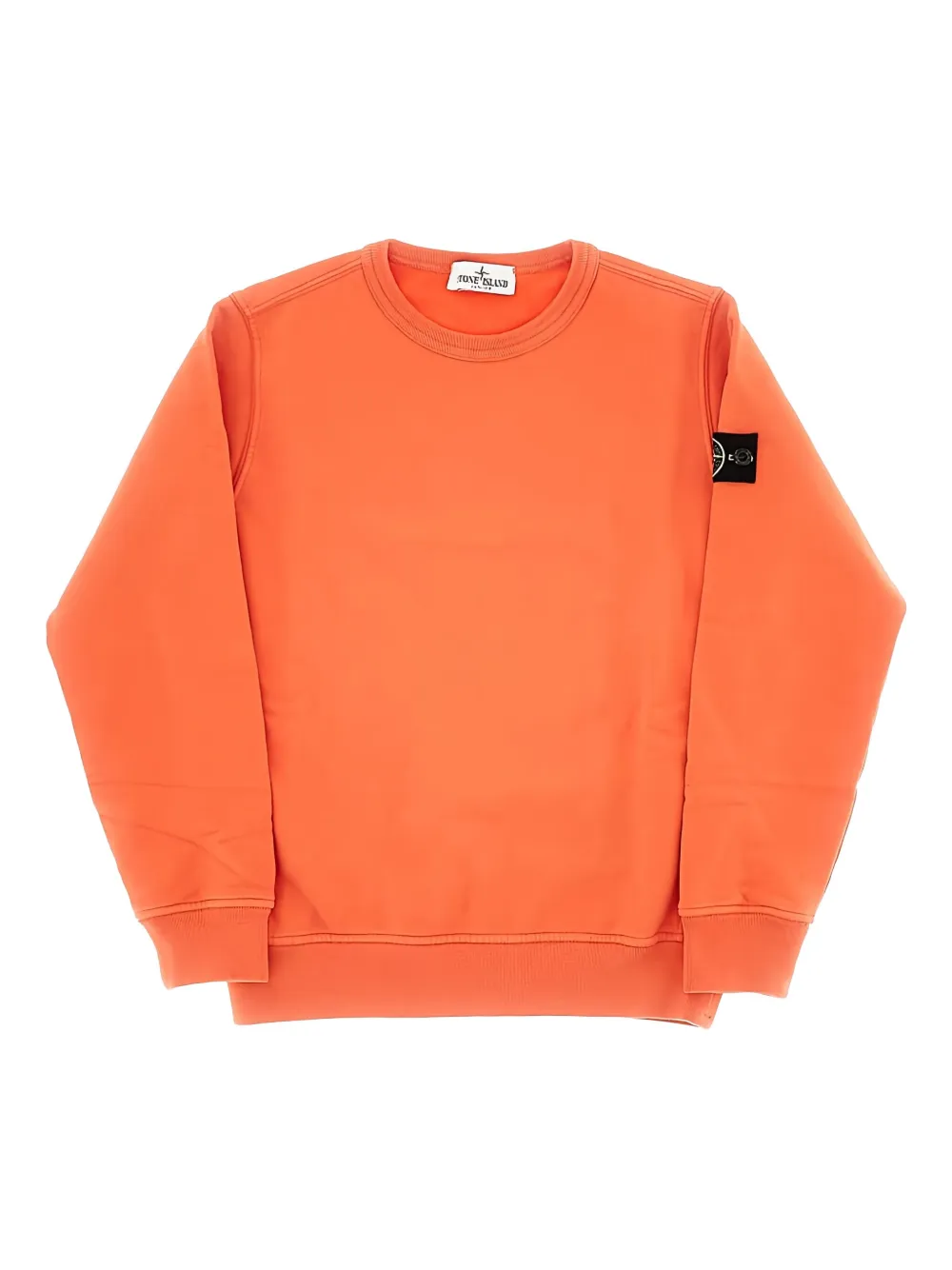 Stone Island Junior crew-neck cotton sweatshirt CORALLO