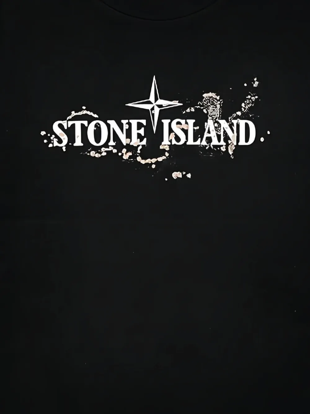 Stone Island Junior T-shirt met ronde hals Zwart