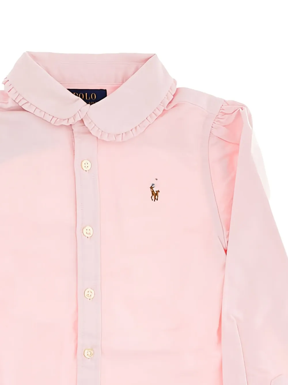 POLO RALPH LAUREN KIDS Shirt met ruches Roze