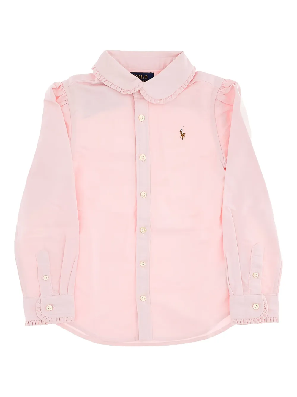 POLO RALPH LAUREN KIDS Shirt met ruches Roze