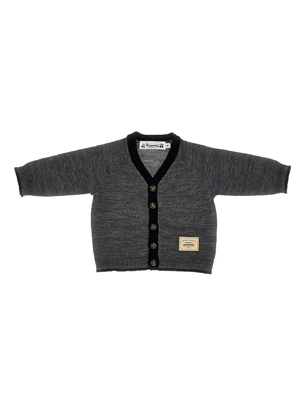 Bonpoint cárdigan con cuello en V | gris | Image 1