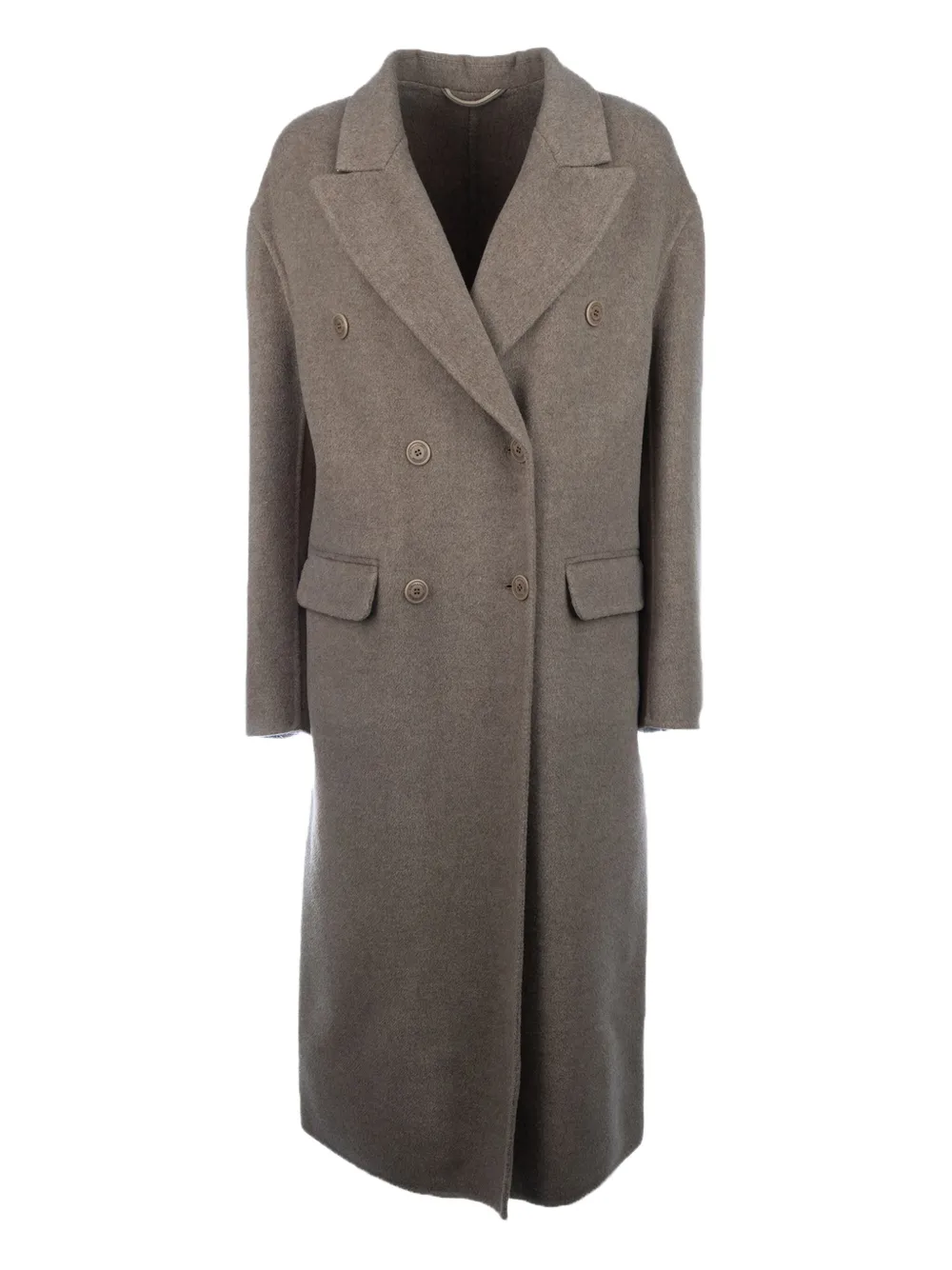 double-breasted wool coat
