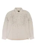 BIRTH OF ROYAL CHILD beaded fireworks shirt - White