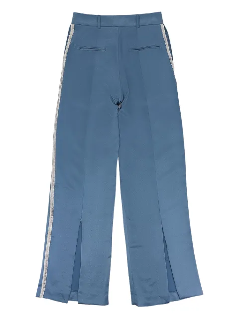 RHUDE Stadium contrasting-trim "Blue/White" trousers