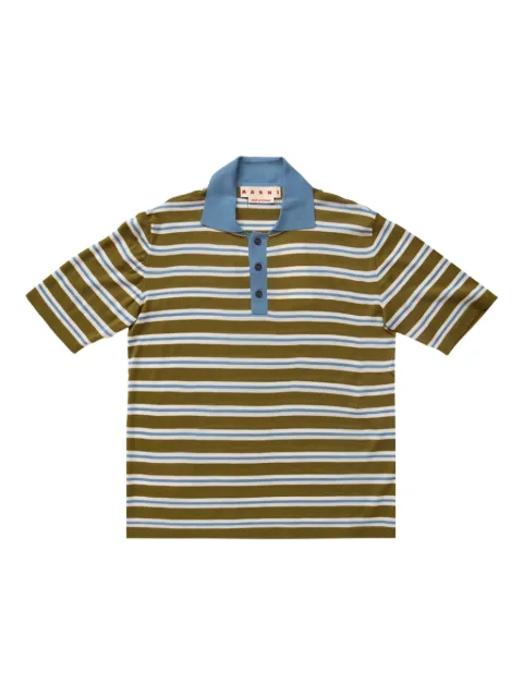 Marni striped polo shirt