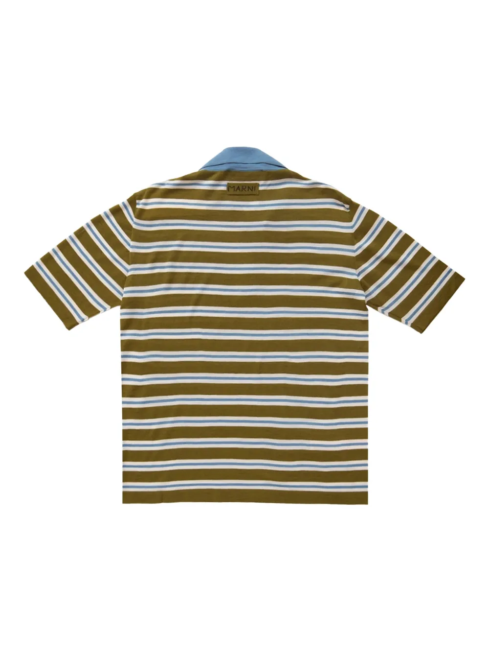 Marni striped polo shirt - Groen
