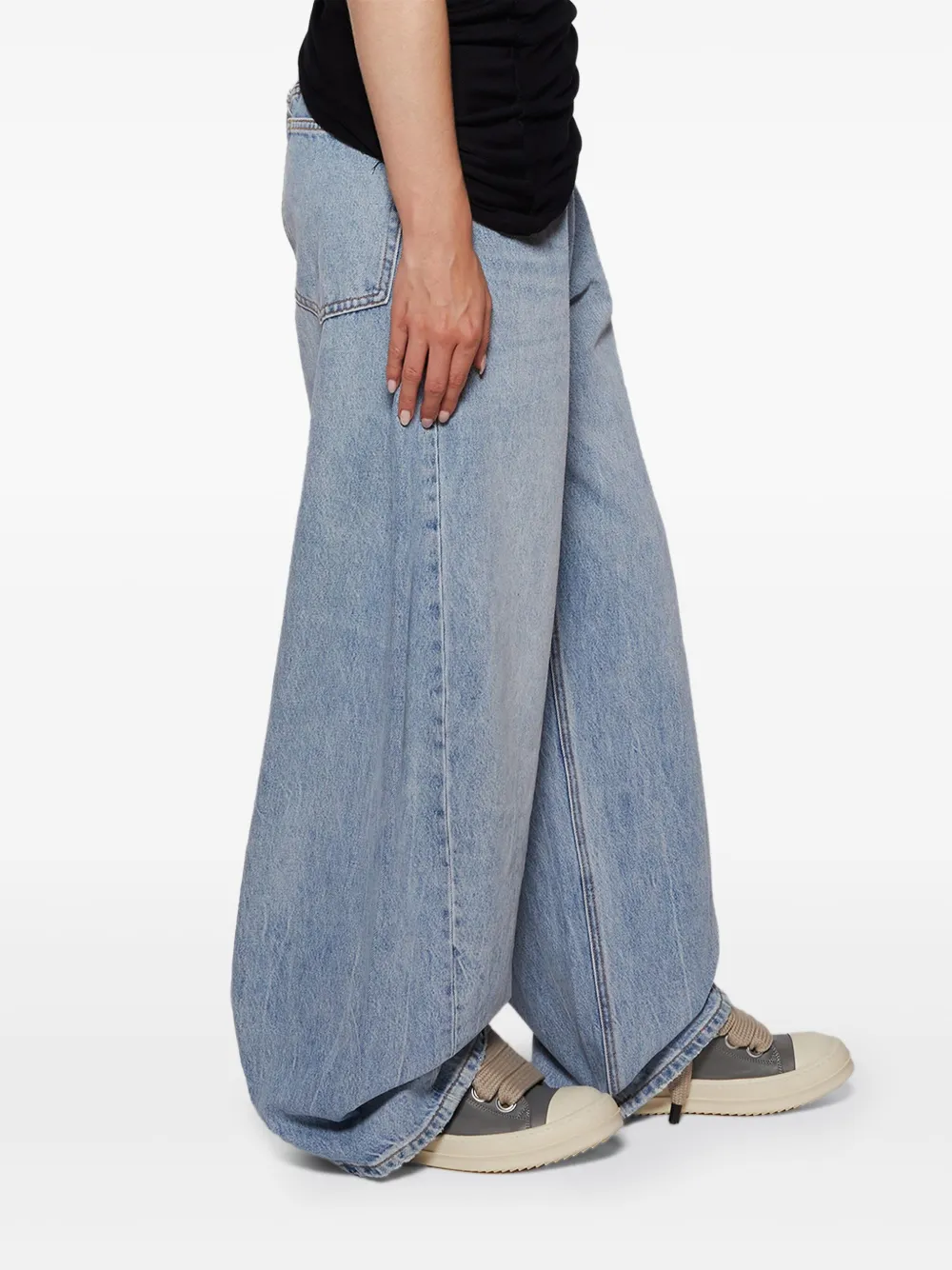 Rick Owens Jumbo Lace "Washed Indigo" sneakers Blauw