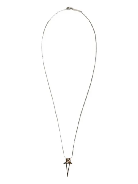 Rick Owens Pentagram-charm necklace