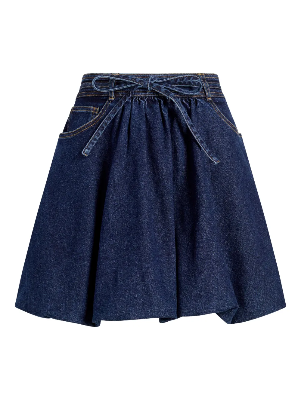 balloon drawstring skirt