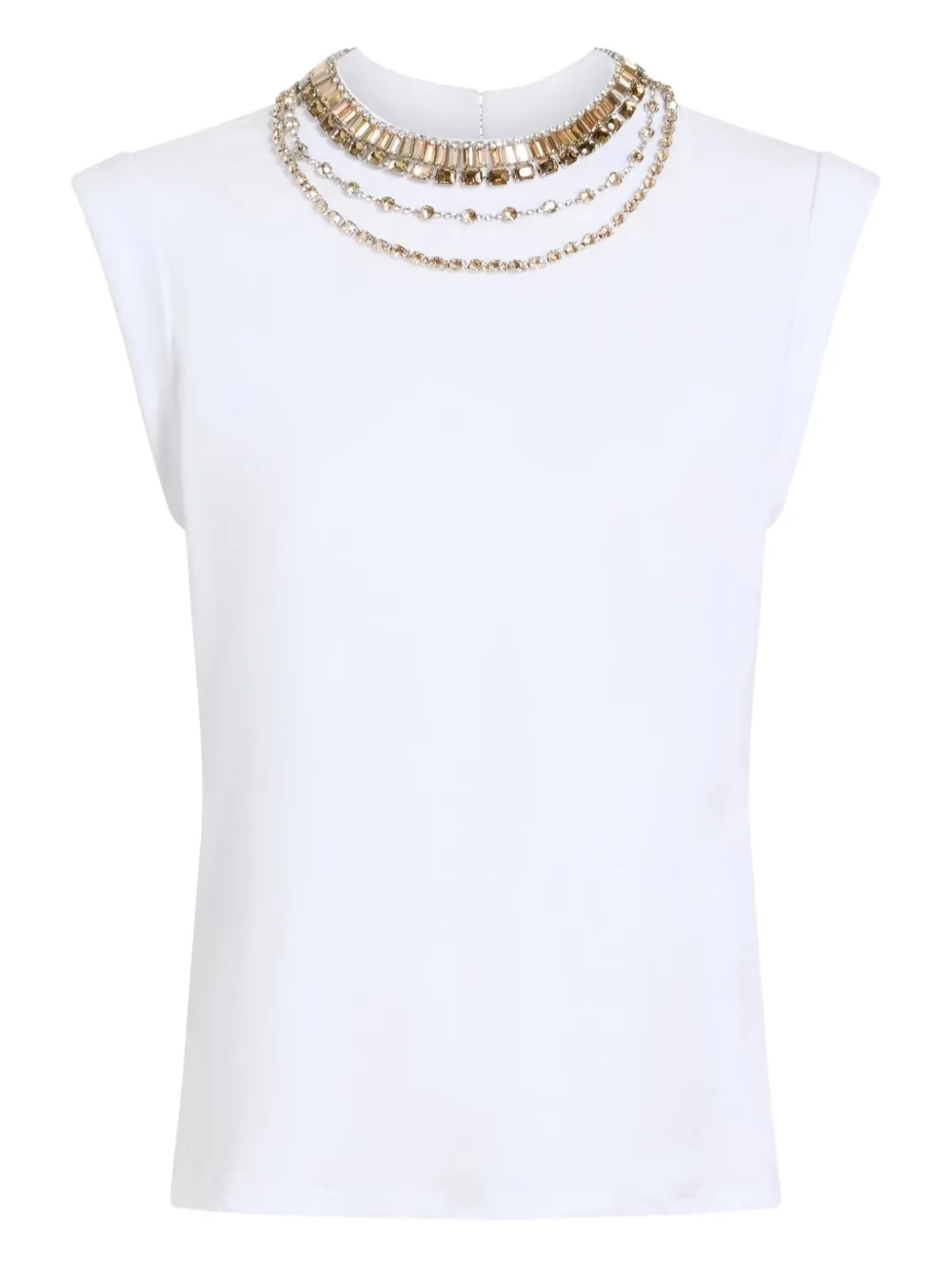 Cinq A Sept Bella embellished T-shirt | White | Image 1