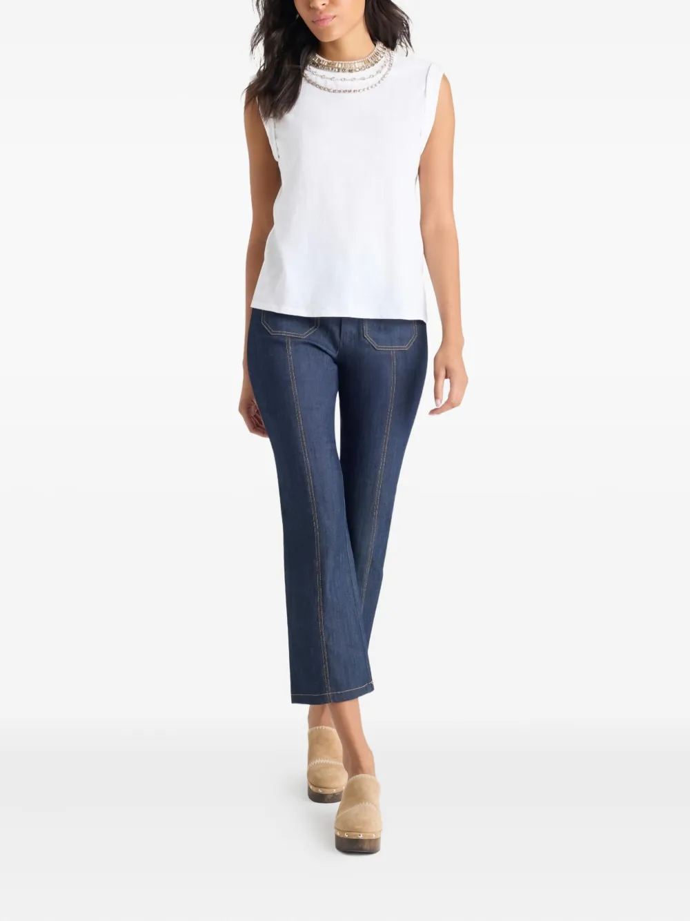 Cinq A Sept Bella embellished T-shirt | T-Shirts & Jersey Shirts | Image 2