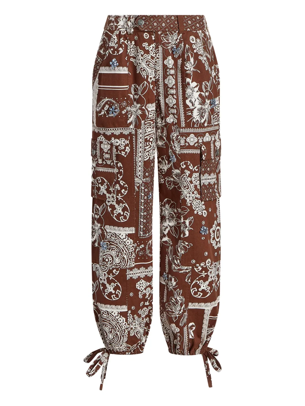 bandana-print cargo trousers