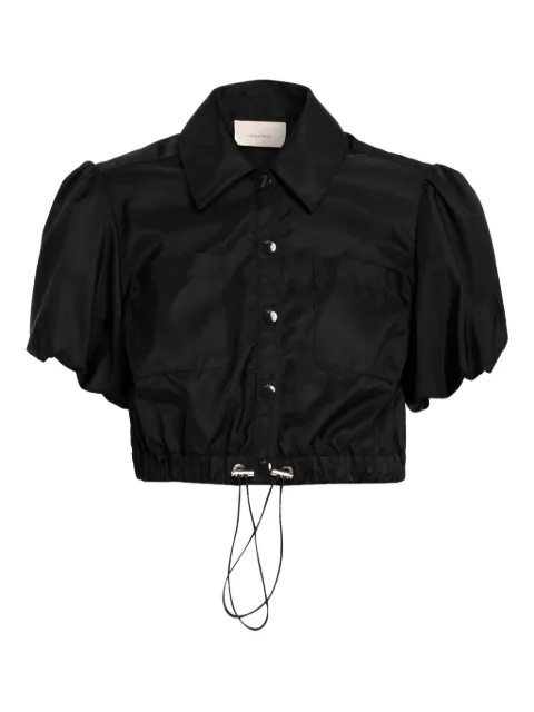 Cinq A Sept puff-sleeve crop-length shirt