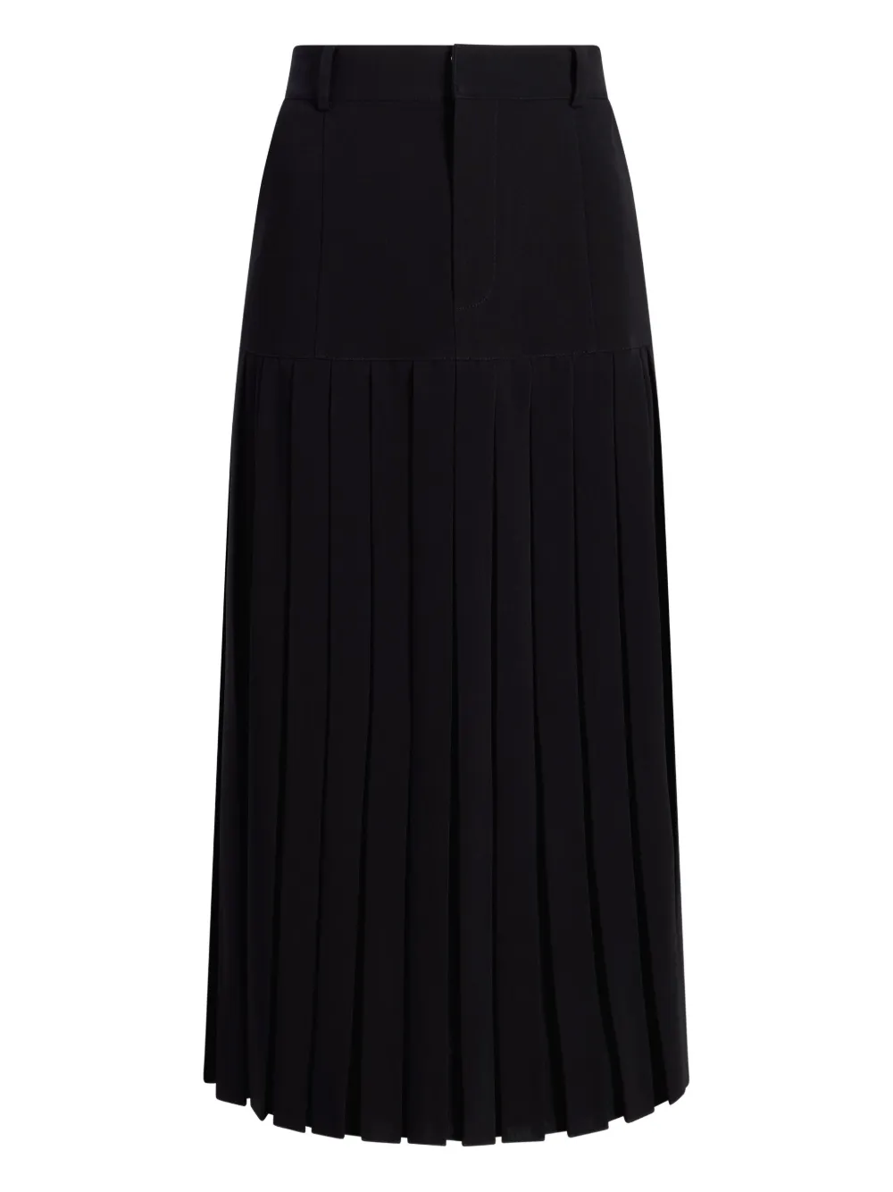 pleated panel skirt