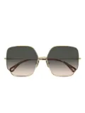 Chloé geometric-frame sunglasses - Gold