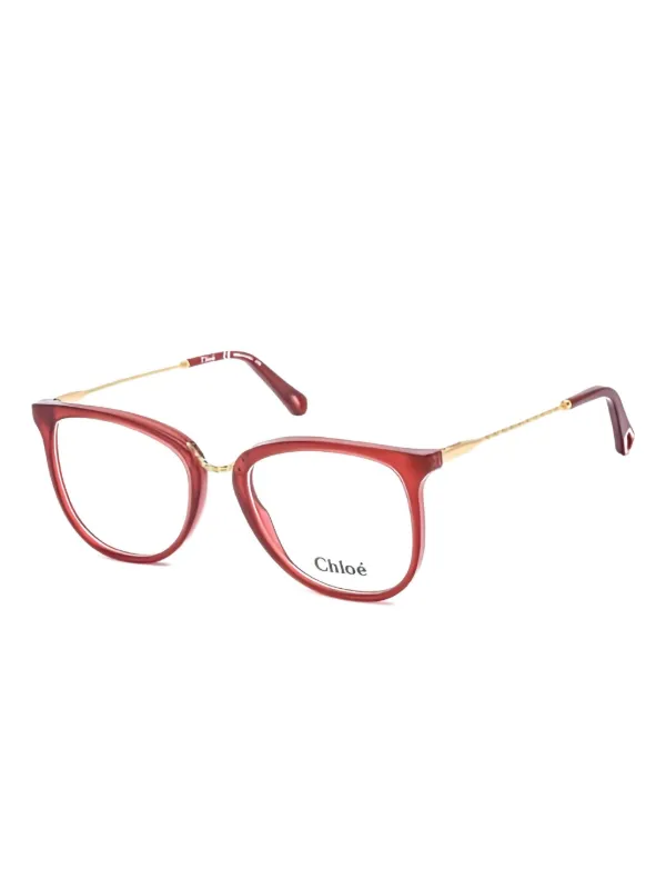 Chloé チェーン眼鏡フレーム | レッド | FARFETCH JP