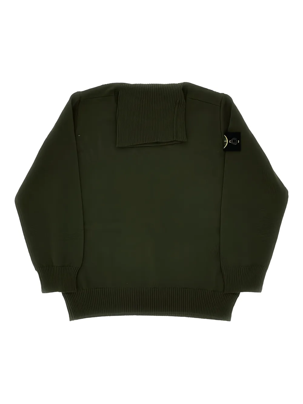 Stone Island Junior turtleneck long-sleeves pullover Groen