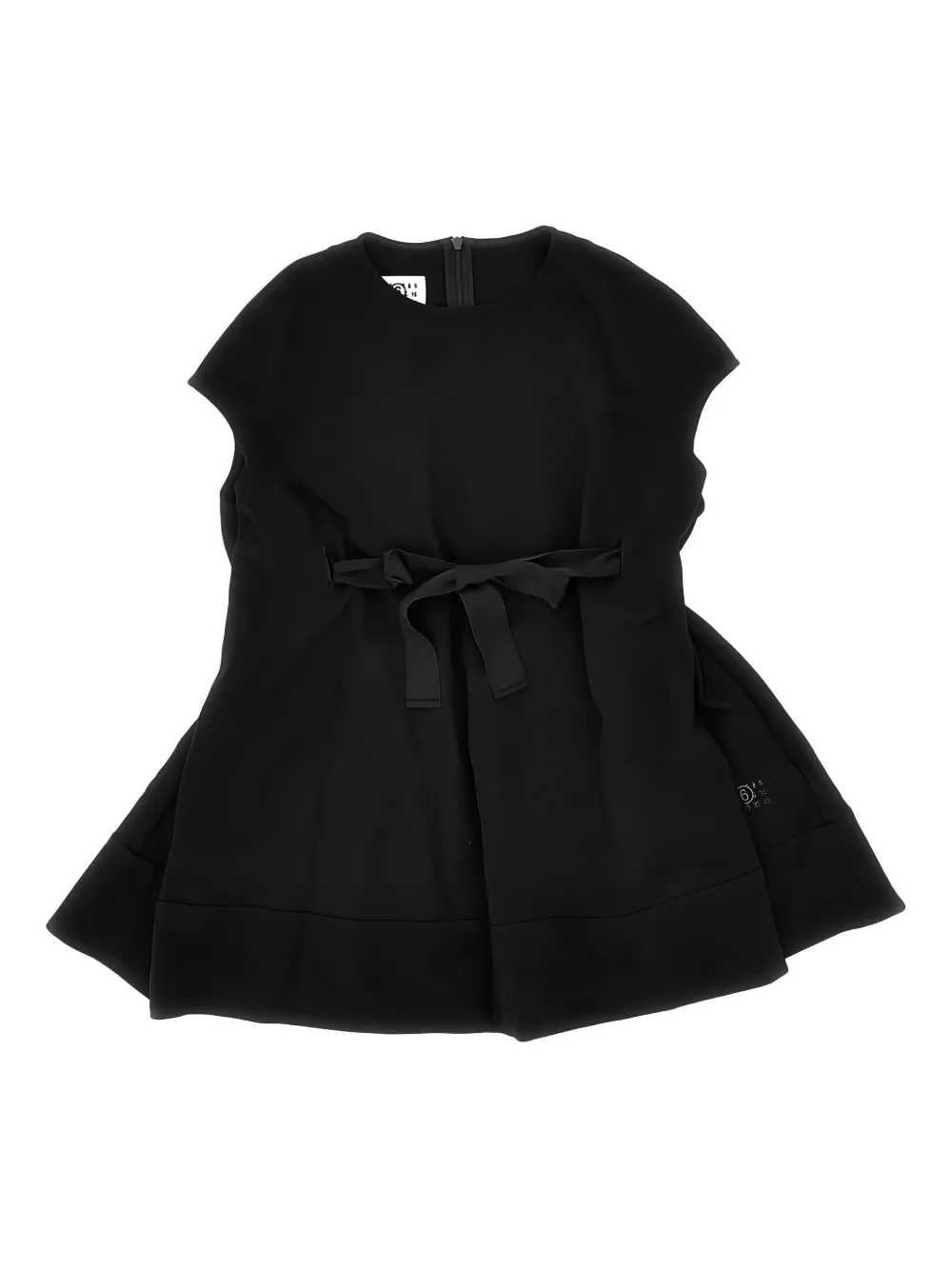 MM6 Maison Margiela Kids Skaterjurk met gestrikte taille Zwart