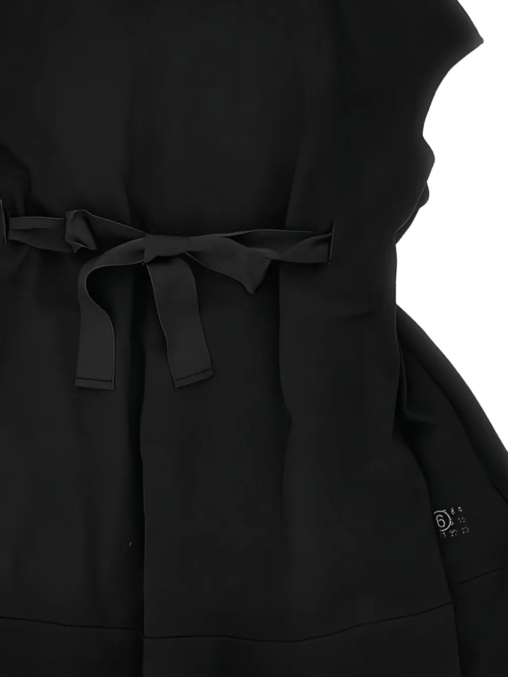 MM6 Maison Margiela Kids Skaterjurk met gestrikte taille Zwart