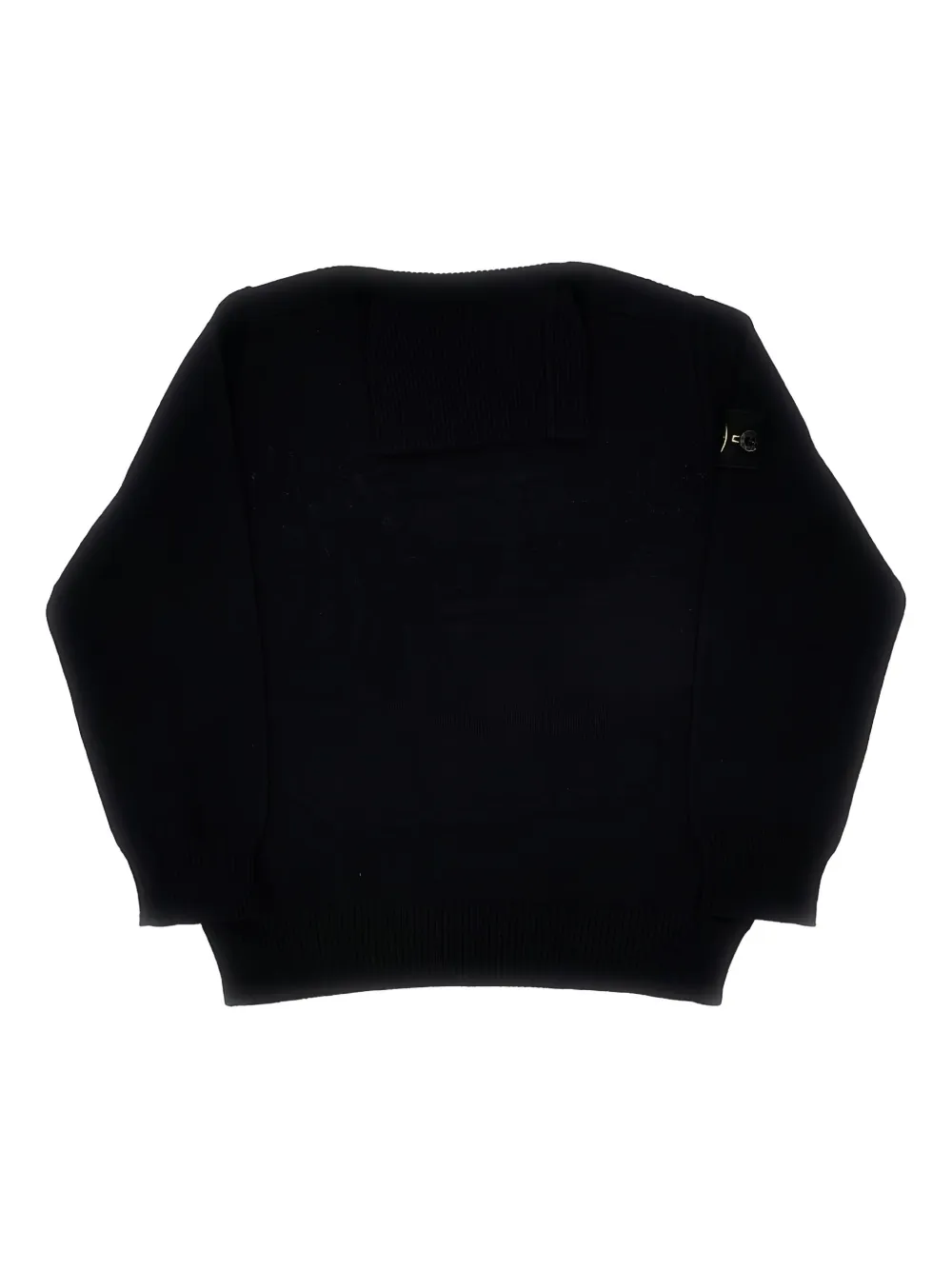 Stone Island Junior Geribbelde sweater Blauw