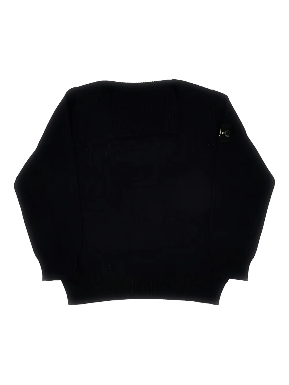 Stone Island Junior Sweater met Compass-logopatch Zwart