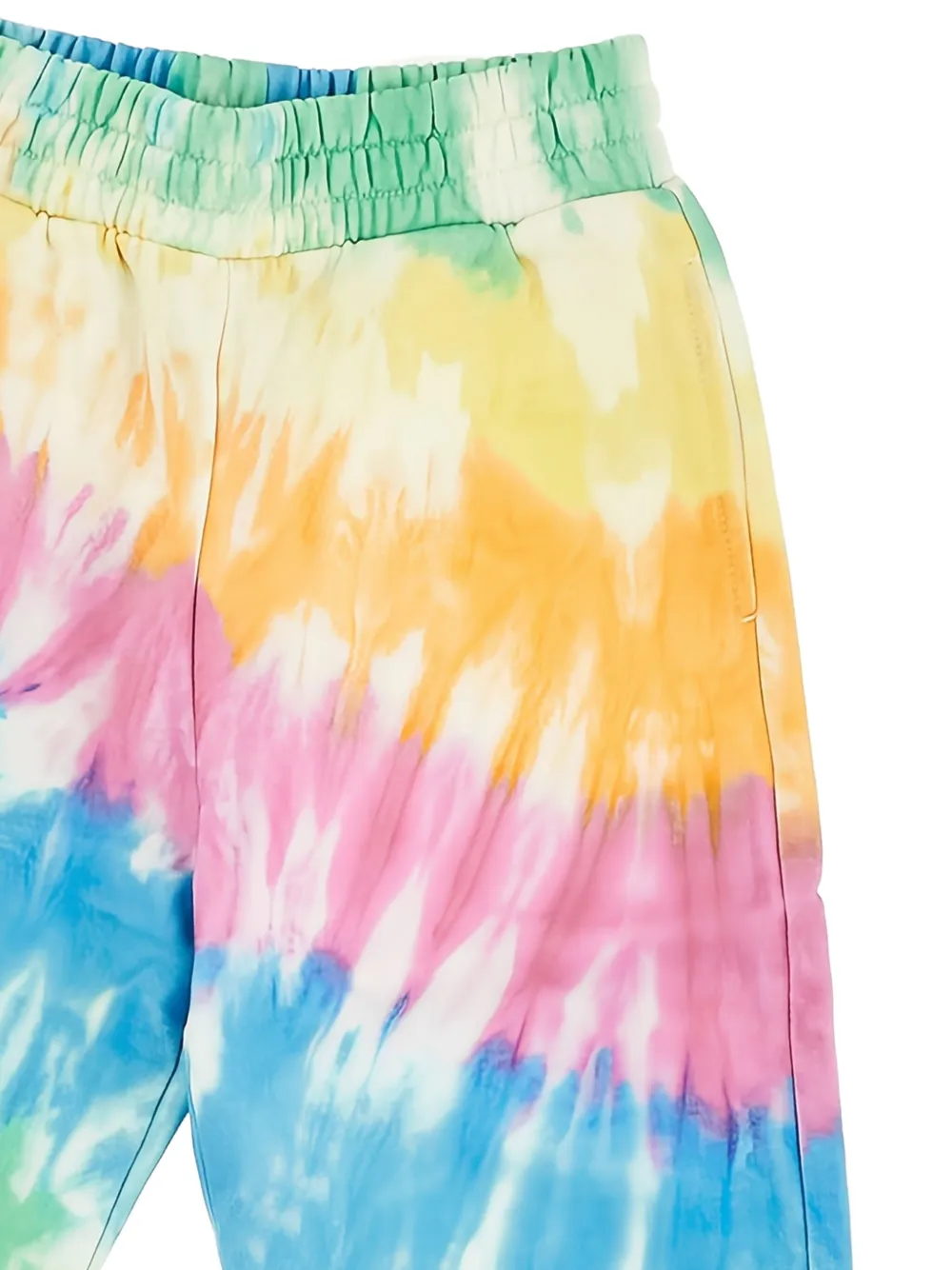 Stella McCartney Kids Trainingsbroek met tie-dye print Blauw