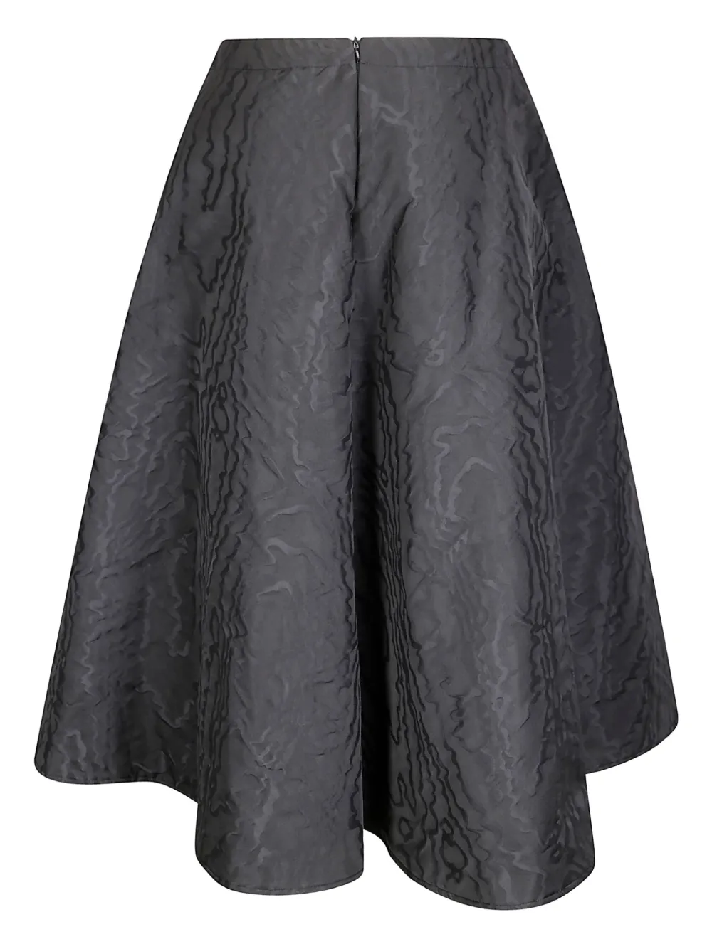 Stefano Mortari textured-effect midi skirt - Zwart