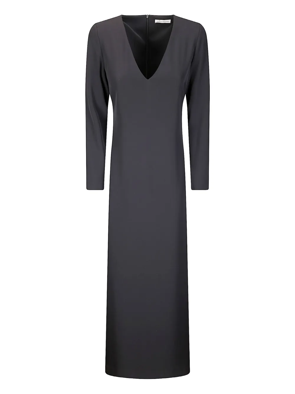 v-neck long-sleeve maxi dress