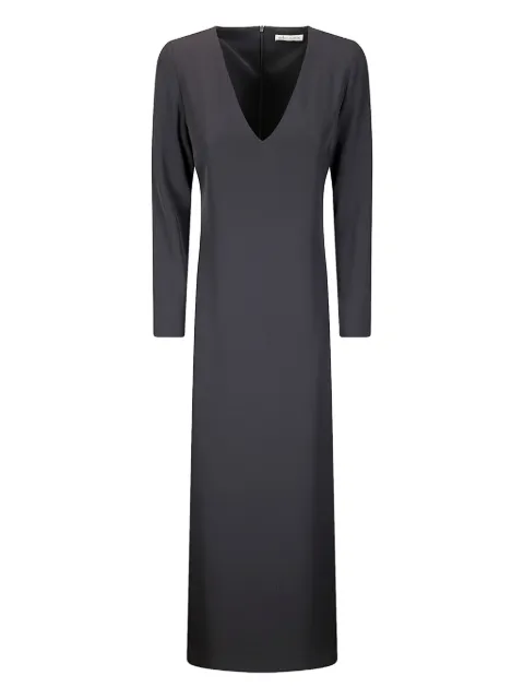 Stefano Mortari v-neck long-sleeve maxi dress
