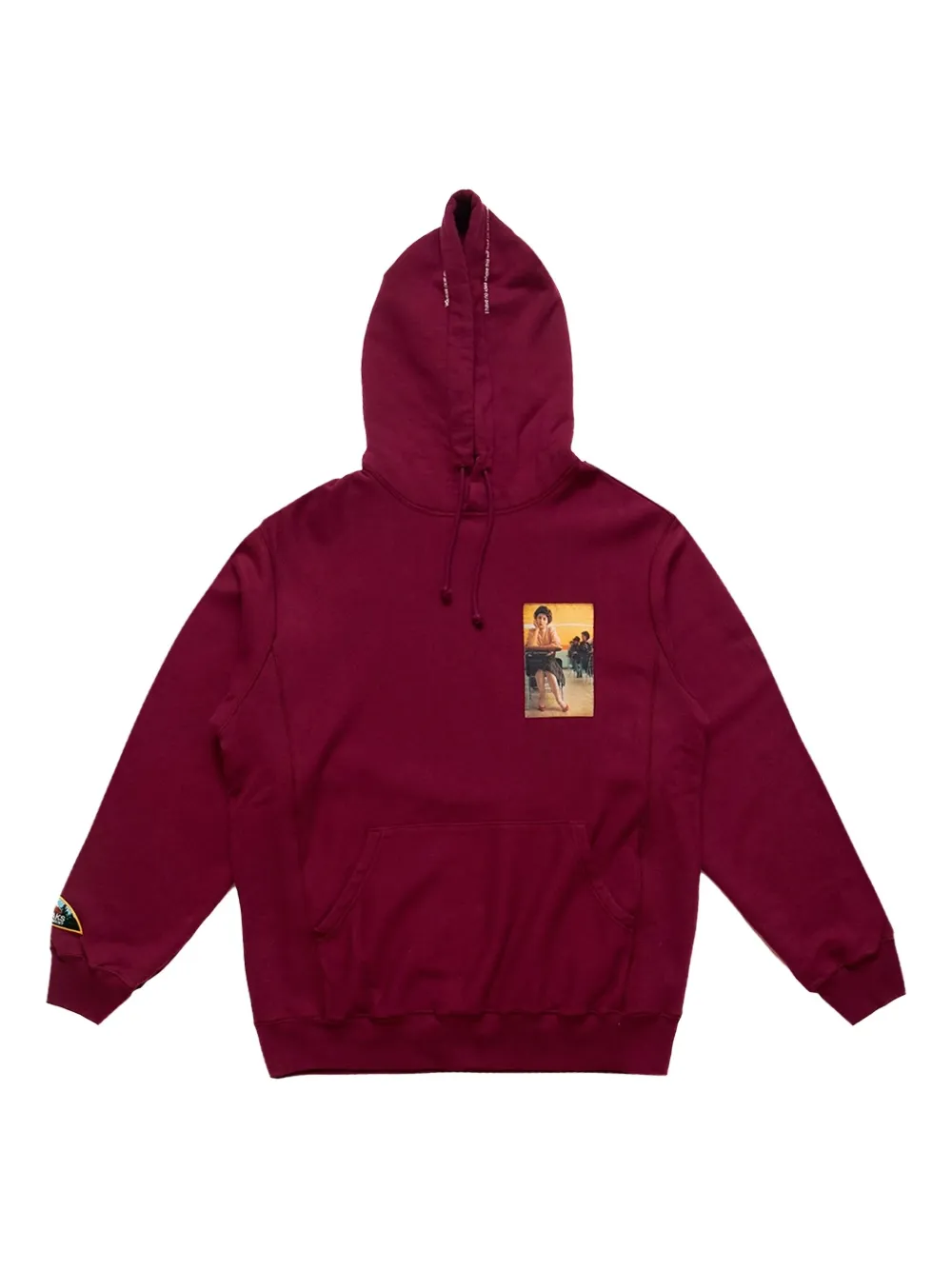 Undercover x Twin Peaks hoodie met rits Rood