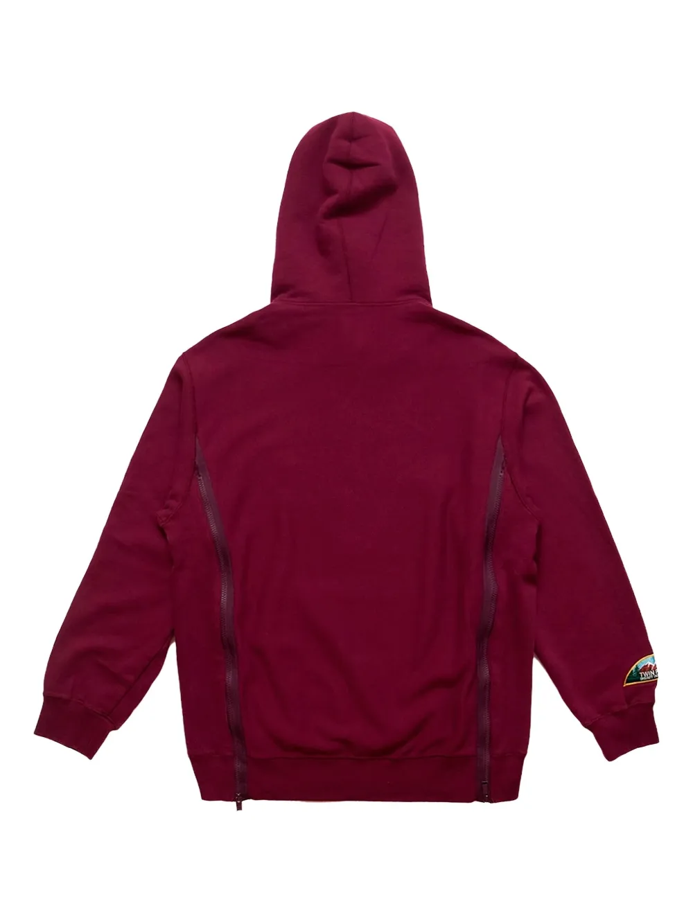 Undercover x Twin Peaks hoodie met rits Rood