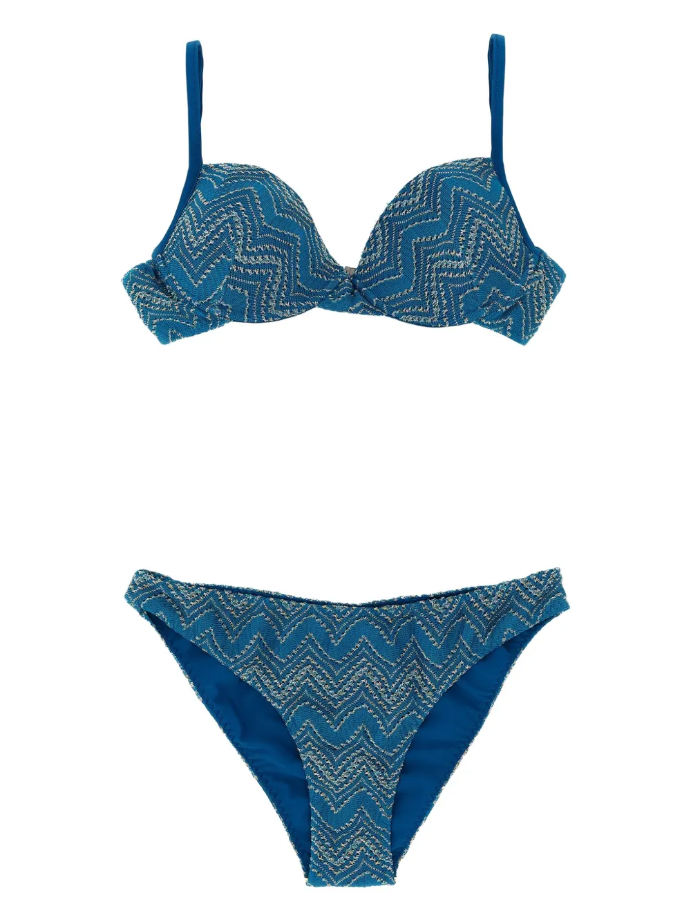zigzag-pattern bikini