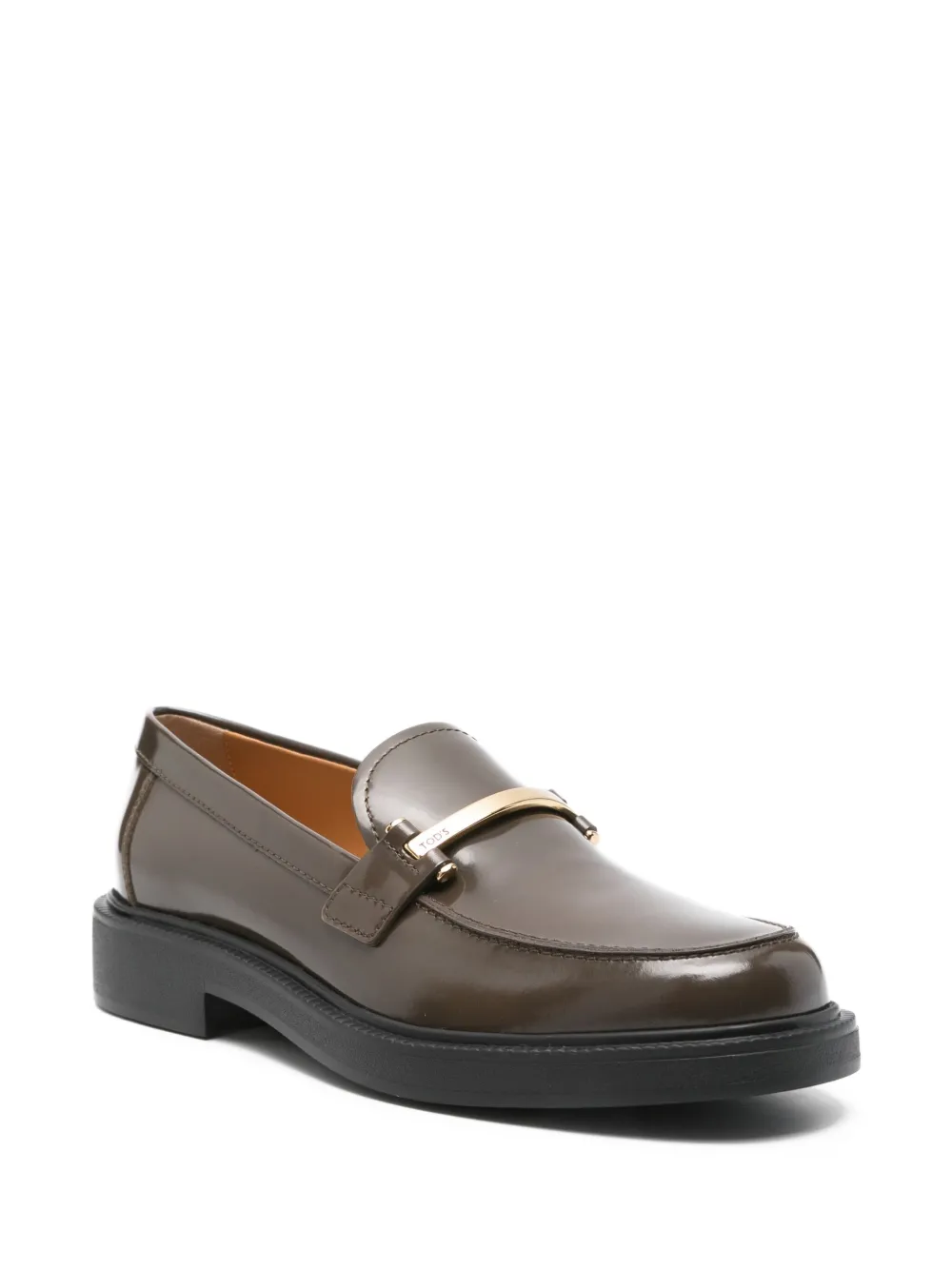 Tod's 35 mm loafers met banddetail - Bruin