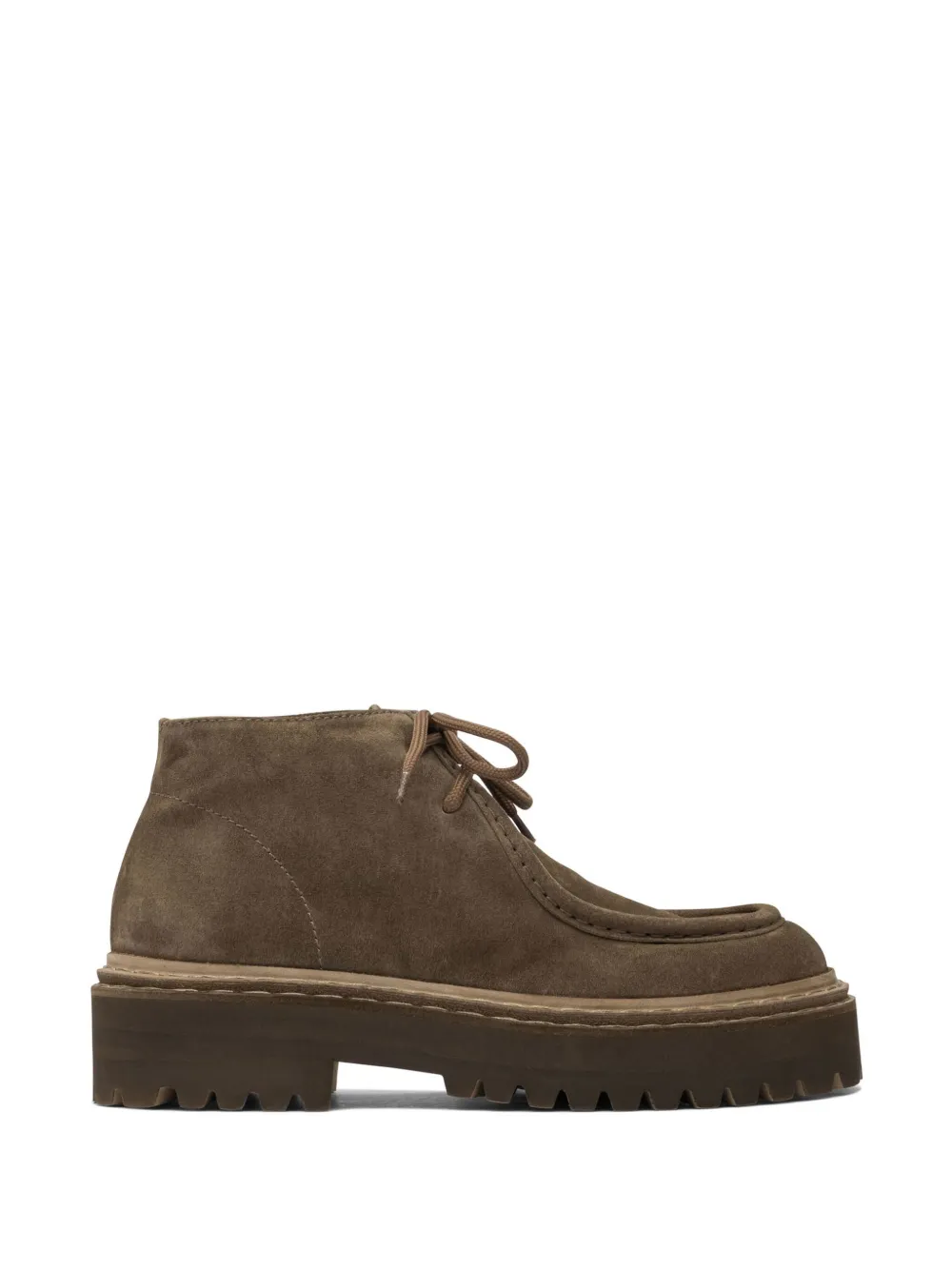 Officine Creative Blossom 002 lace-up suede boots Brown