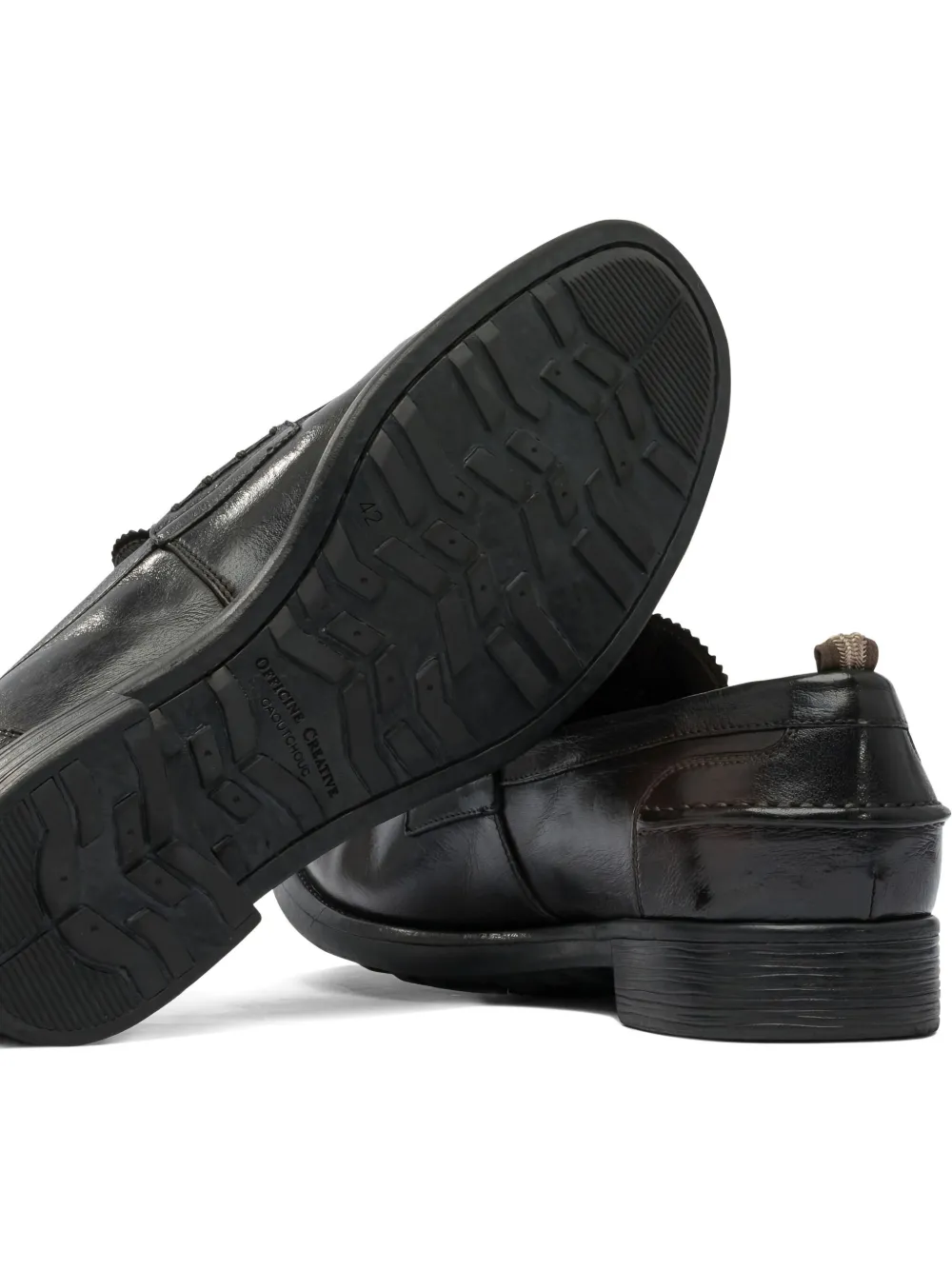 Officine Creative penny leather loafers Brown