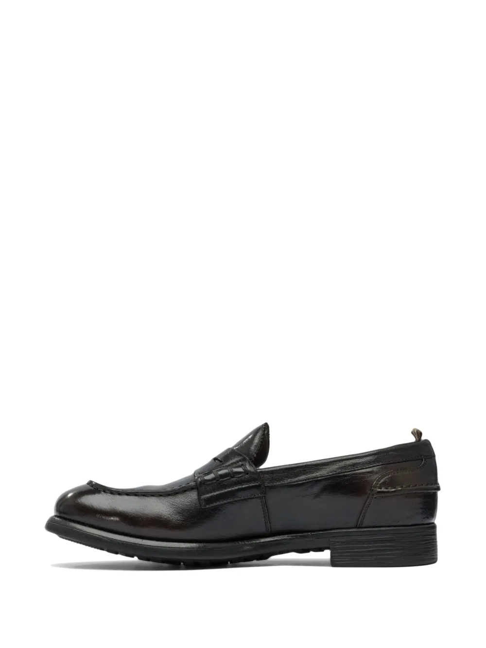 Officine Creative penny leather loafers Brown