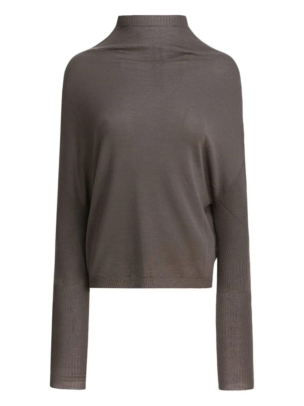 Rick Owens ribbed high-neck sweater Bruin