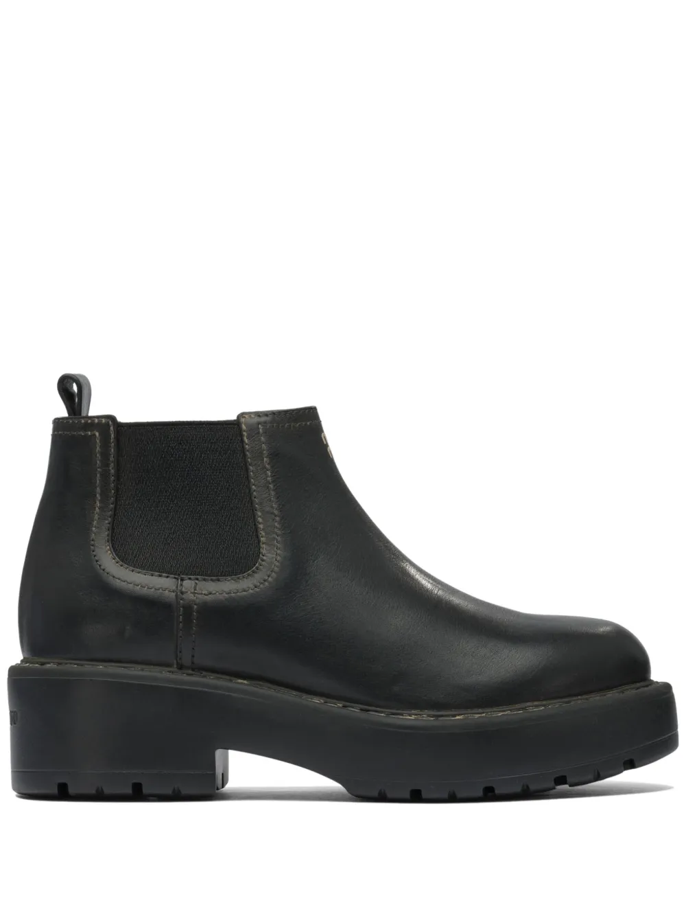 Miu platform chelsea boots Zwart