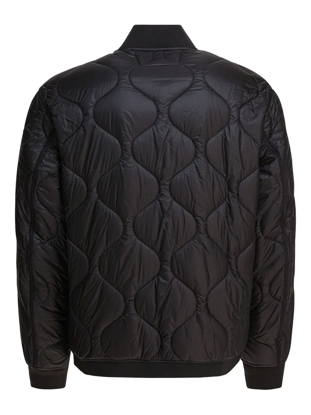 C.P. Company quilted bomber jacket Zwart