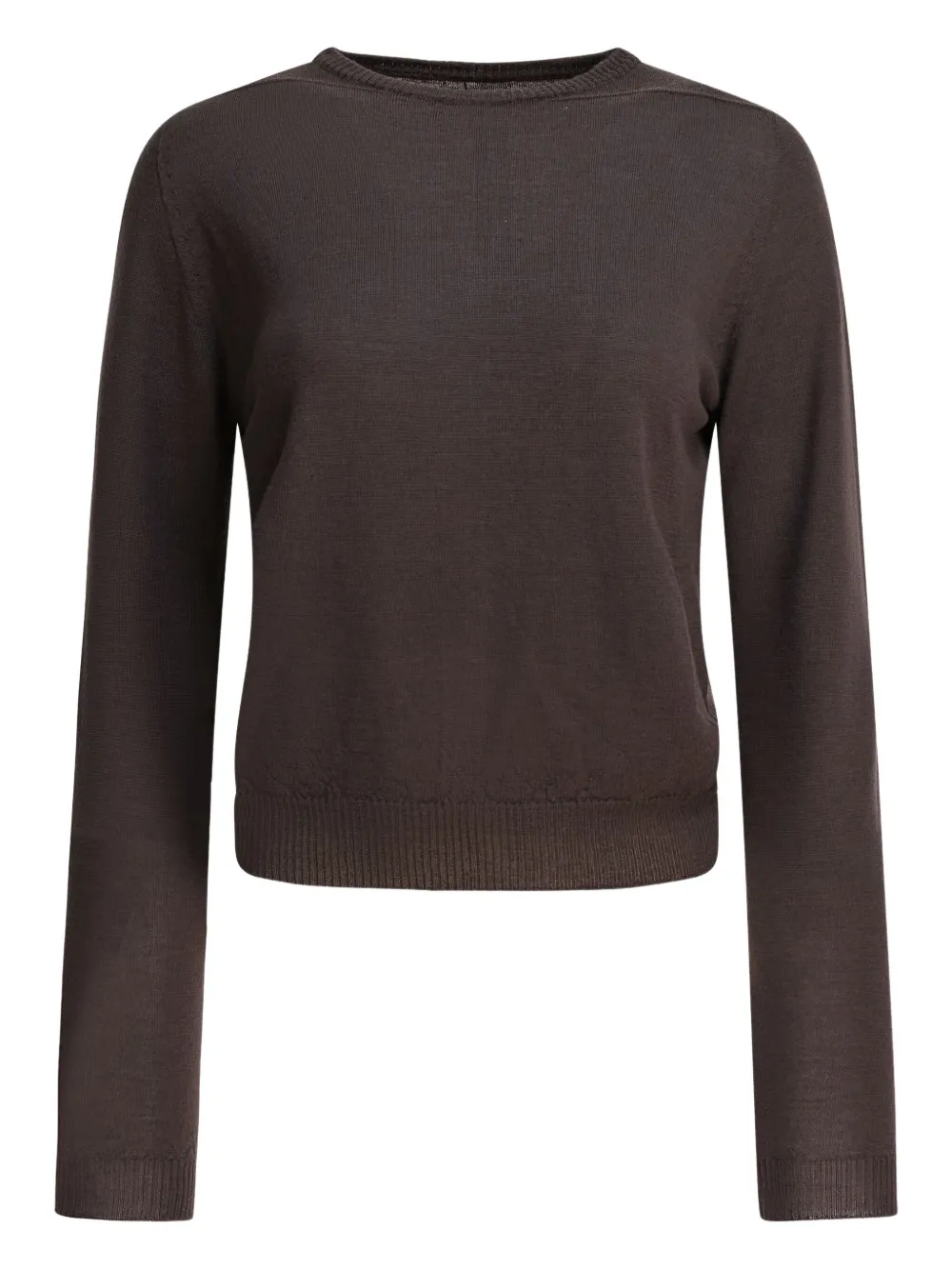 Rick Owens crew-neck wool sweater Bruin